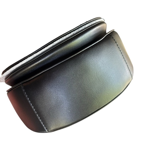 New ▶️ Rebecca Minkoff ◀️ Black Astor Saddle Bag Flap Open MSRP $295 - Picture 8 of 10